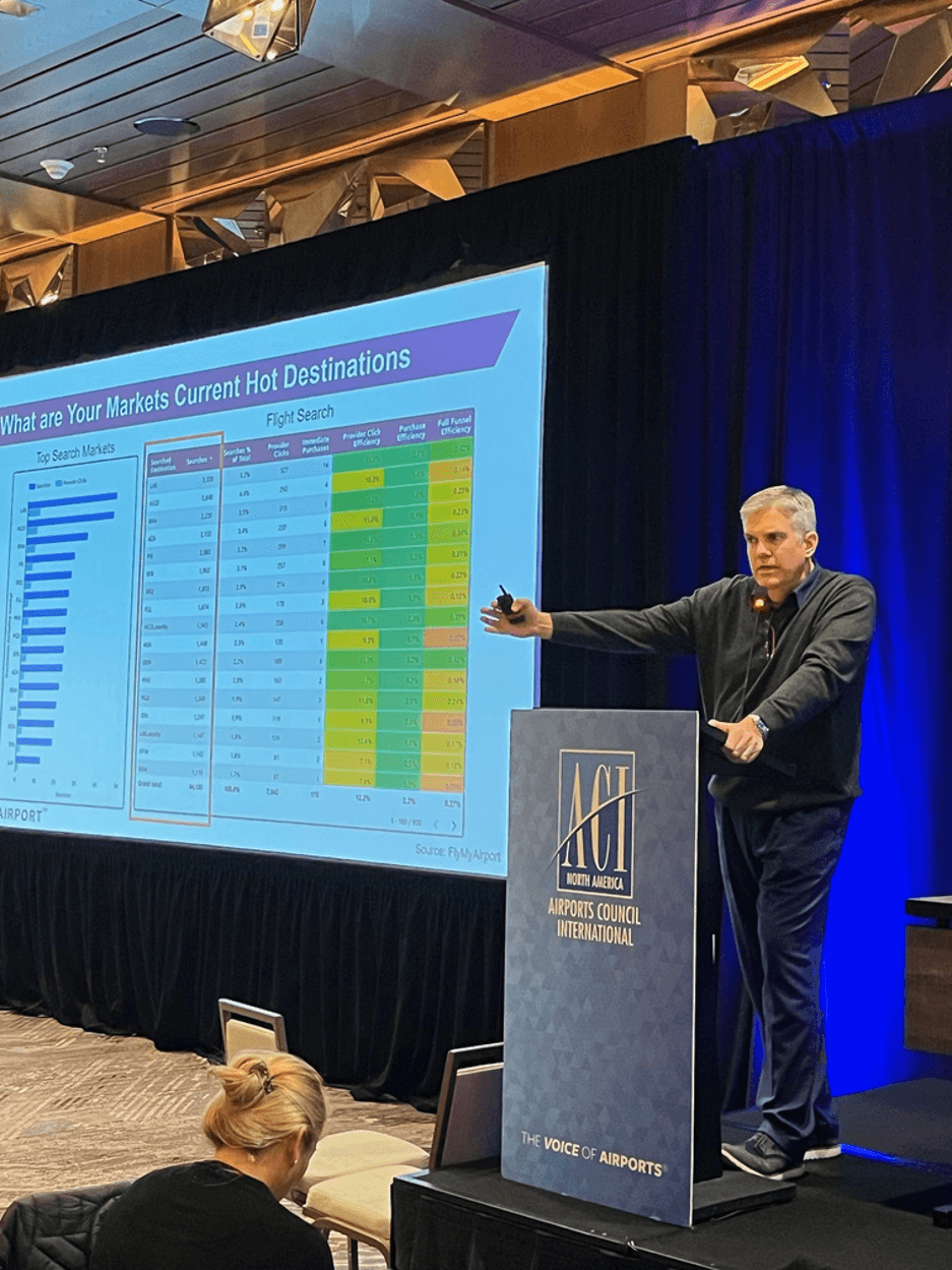 Presenting FlyMyAirport® search demand at the ACI-NA Air Service Data Seminar